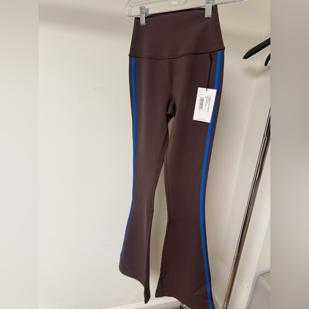 Splits59 Raquel high waisted flare pants 30” dark chocolate/classic blue